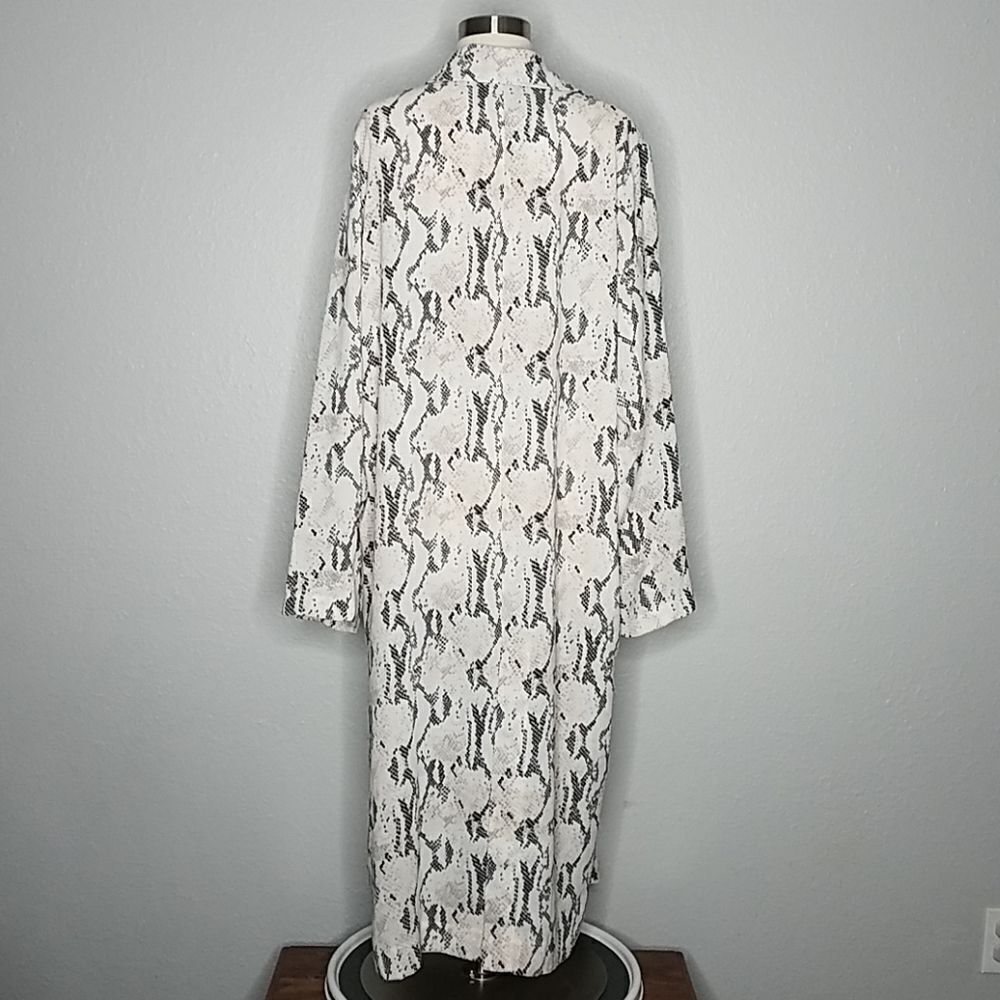 Asos Python Snakeskin Print‎ Duster Jacket 10 NWT - image 3